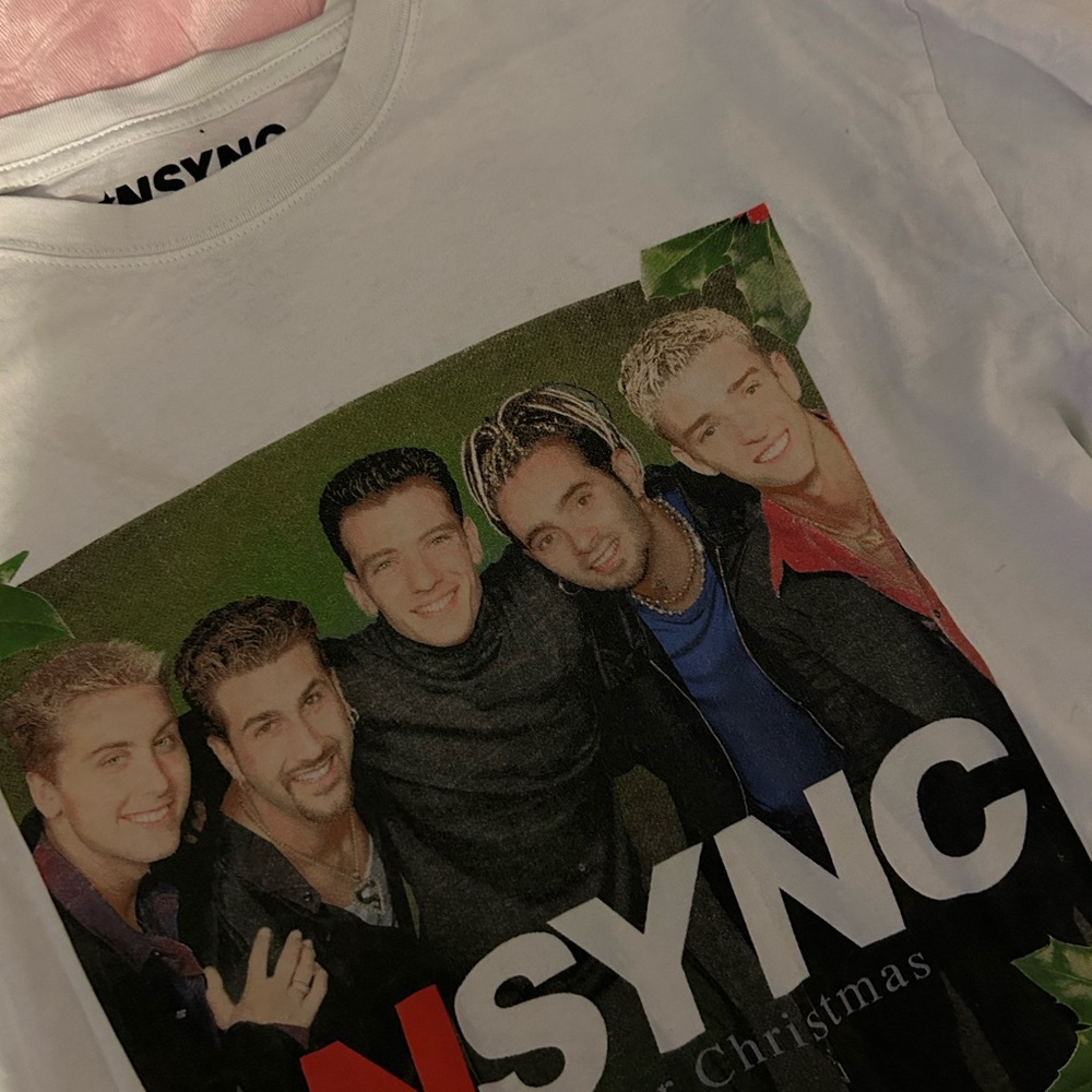 H&M White NSYNC Graphic Tee